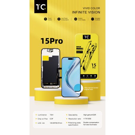 FHD Incell Display für iPhone 15 Pro