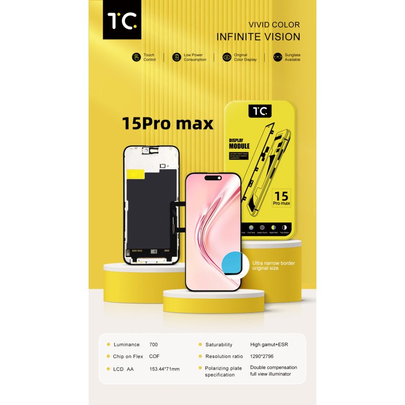 FHD Incell Display for iPhone 15 Pro Max (120HZ)