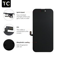 FHD Incell Display für iPhone 16